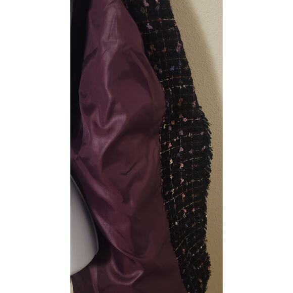 VTG Breckenridge Womens Blazer 16 Lined Frayed Hem - Picture 6 of 7